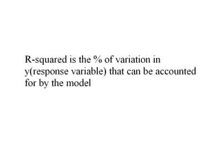 Advanced Linear Regression .